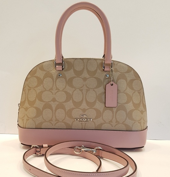 Coach Handbags - NWT Coach Mini Sierra Satchel in Signature Canvas.